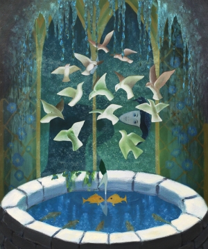 Tone Aanderaa - Plûme - Wishing fairy and well (Illustration)